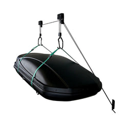 FishingKayak Kayak Hoist, Overhead Pulley System with 125 lb Capacity for Kayak, Canoe, Bike, or Ladder Storage