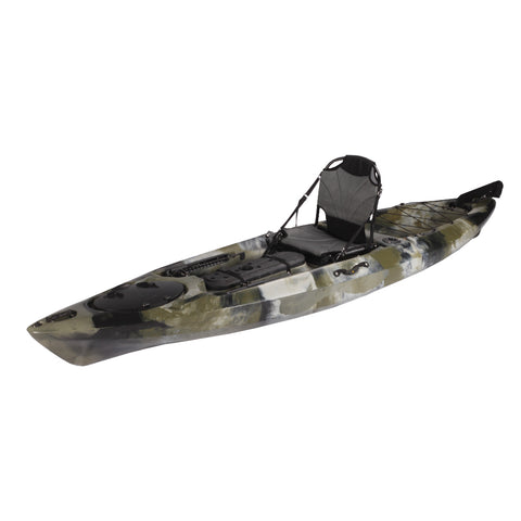 12FT standard full-featured kayak, single seat, foot rudder control system, aluminum seat, large storage space